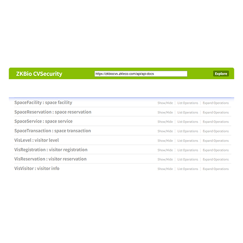 ZKBio CVSecurity  API