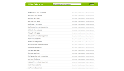 ZKBio CVSecurity  API